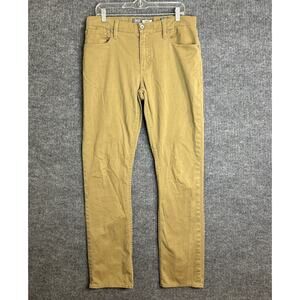 BKE Mens Jake Pants Size 34 Straight Leg Brown Mid Rise Casual Cotton Stretch